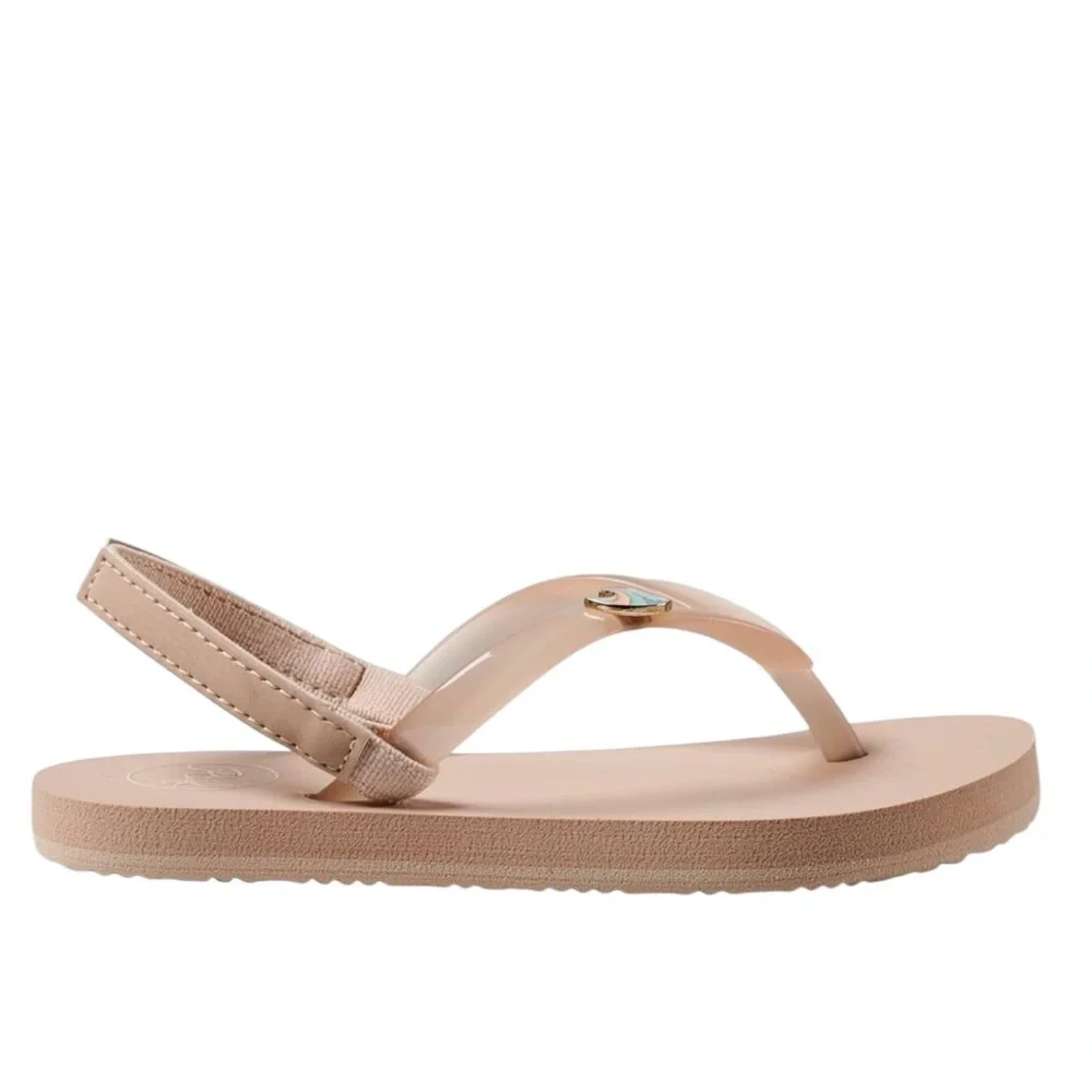 Reef Little Kids Tan Sandals Rhinestone Accents Size 5 Toddler - Picture 5 of 10